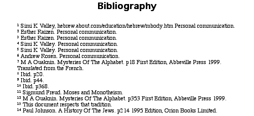 bibliography